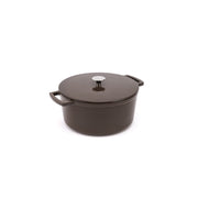 Zománcozott öntöttvas lábas Ember 24 cm barna