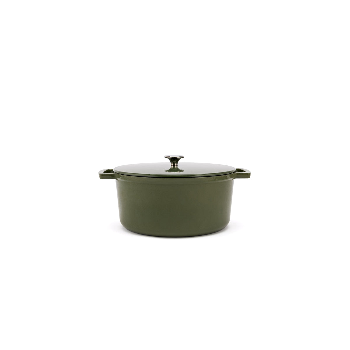 Smaltovaný litinový hrnec Ember 24 cm - olivově zelená