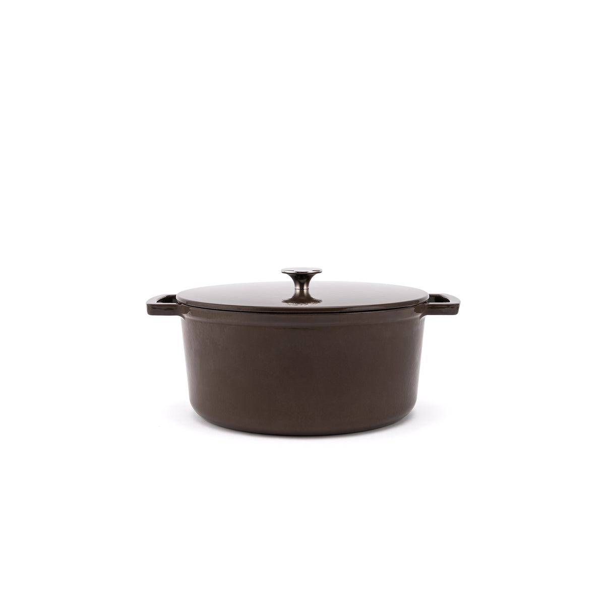 Smaltovaný litinový hrnec Ember 28 cm - hnědá