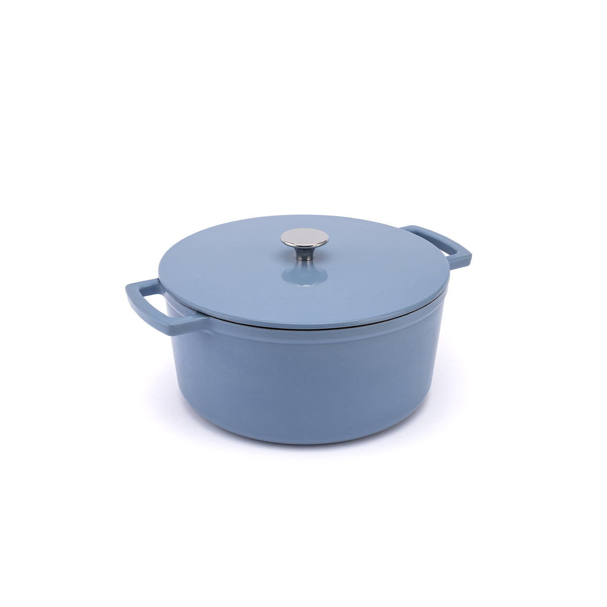 Ember zománcozott öntöttvas lábas 28 cm, kék