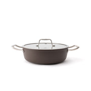Tapadásmentes kerámia mély serpenyő Zen Ø 28 cm – barna