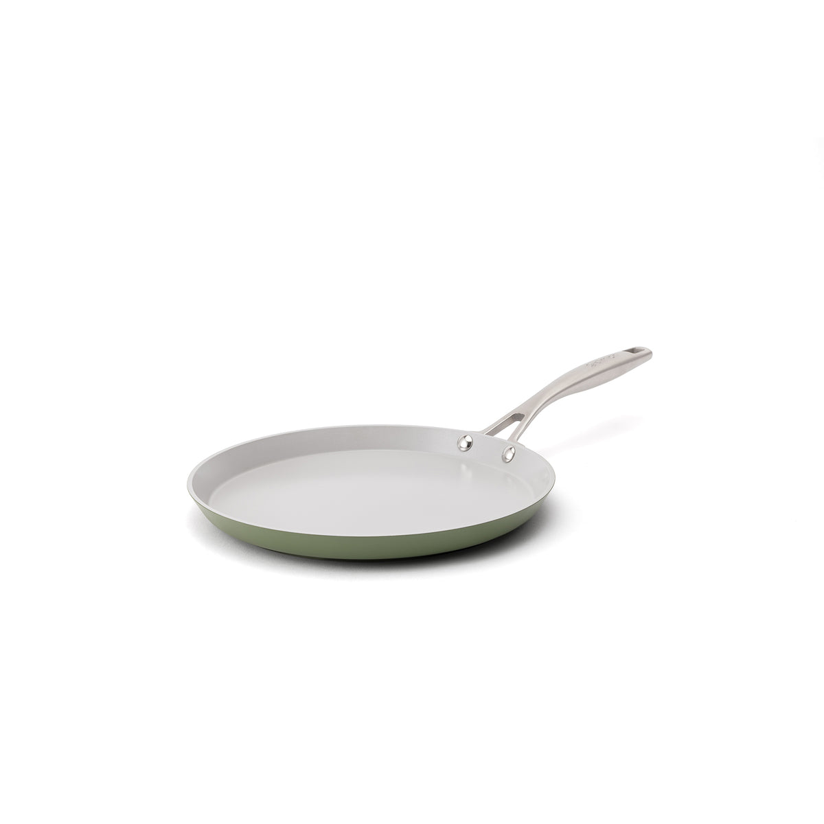 Tapadásmentes kerámia palacsintasütő Zen Ø 26 cm – olívazöld
