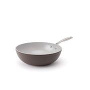 Tapadásmentes kerámia wok serpenyő Zen Ø 28 cm – barna