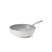 Tapadásmentes kerámia wok serpenyő Zen Ø 28 cm – krémfehér