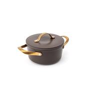 Tapadásmentes kerámia fazék Zen Ø 18 cm – barna-arany