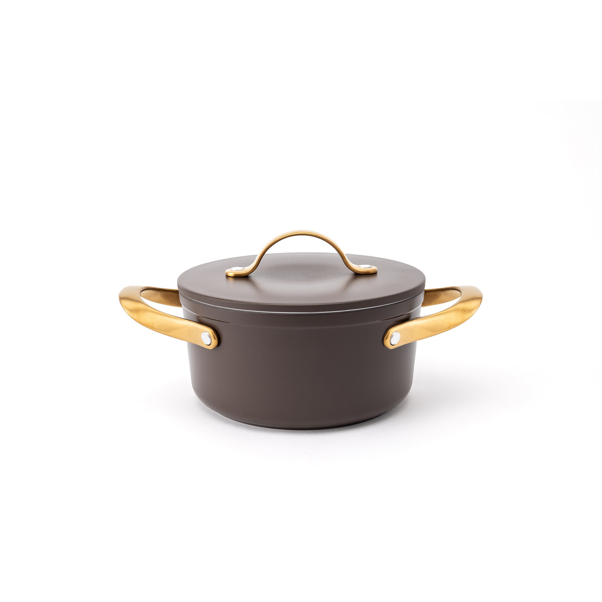 Tapadásmentes kerámia fazék Zen Ø 18 cm – barna-arany