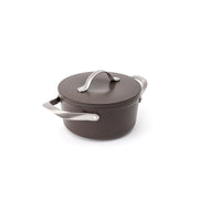 Nepřilnavý keramický hrnec Zen Ø 18 cm - hnědá
