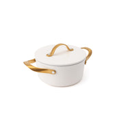 Tapadásmentes kerámia fazék Zen Ø 18 cm – krém-arany
