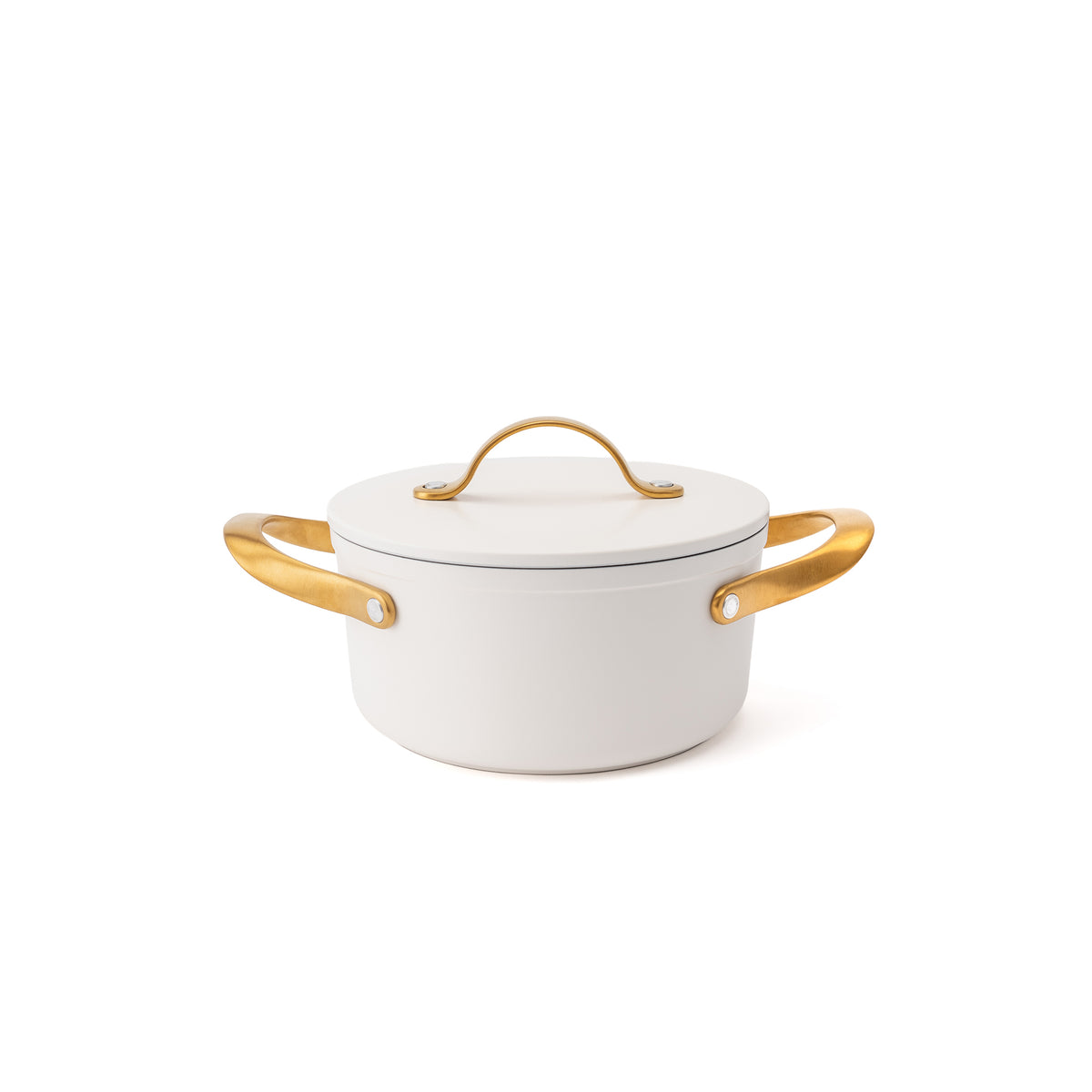 Tapadásmentes kerámia fazék Zen Ø 18 cm – krém-arany