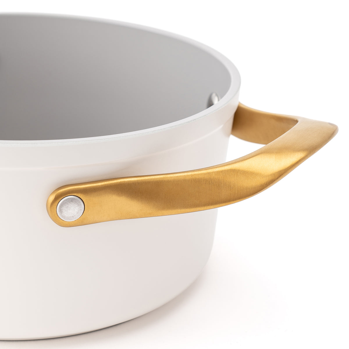 Tapadásmentes kerámia fazék Zen Ø 18 cm – krém-arany