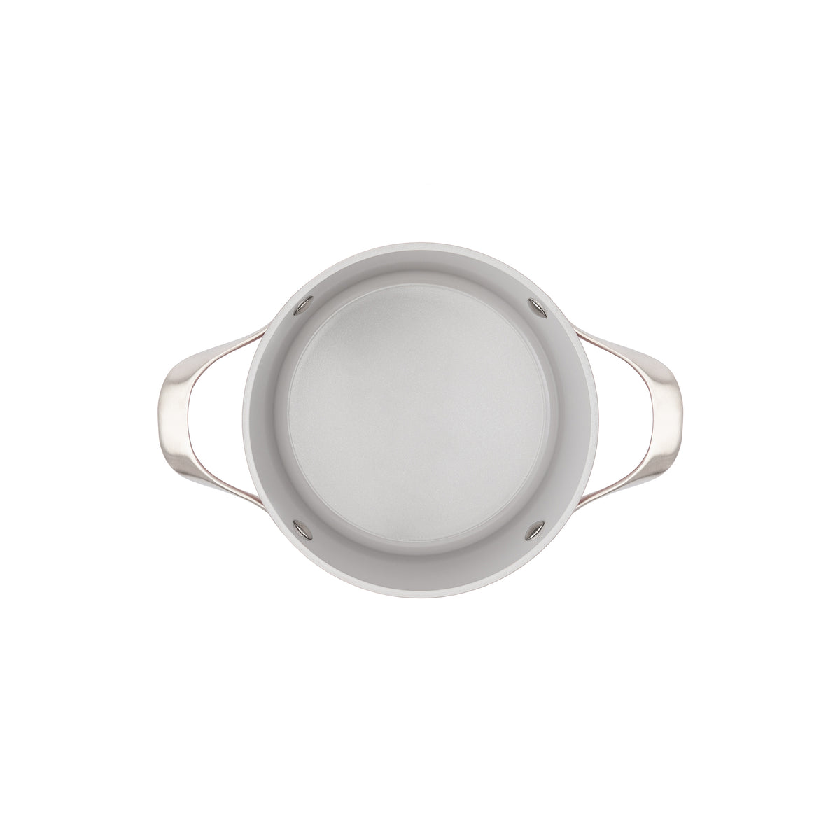 Tapadásmentes kerámia fazék Zen Ø 18 cm – krémfehér