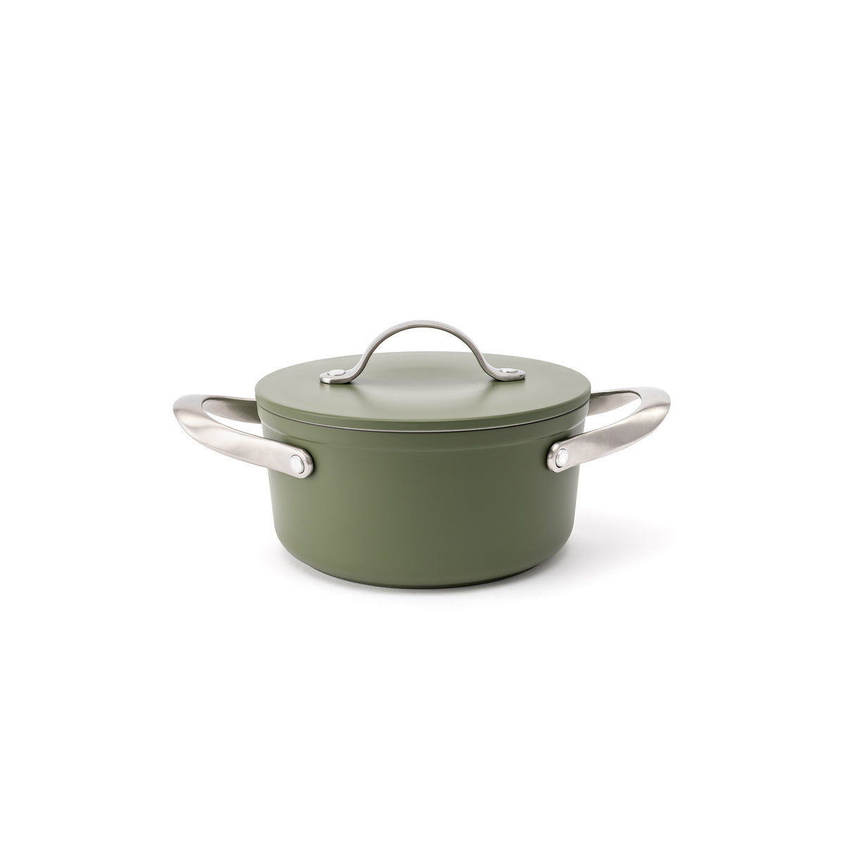Tapadásmentes kerámia fazék Zen Ø 18 cm – olívazöld