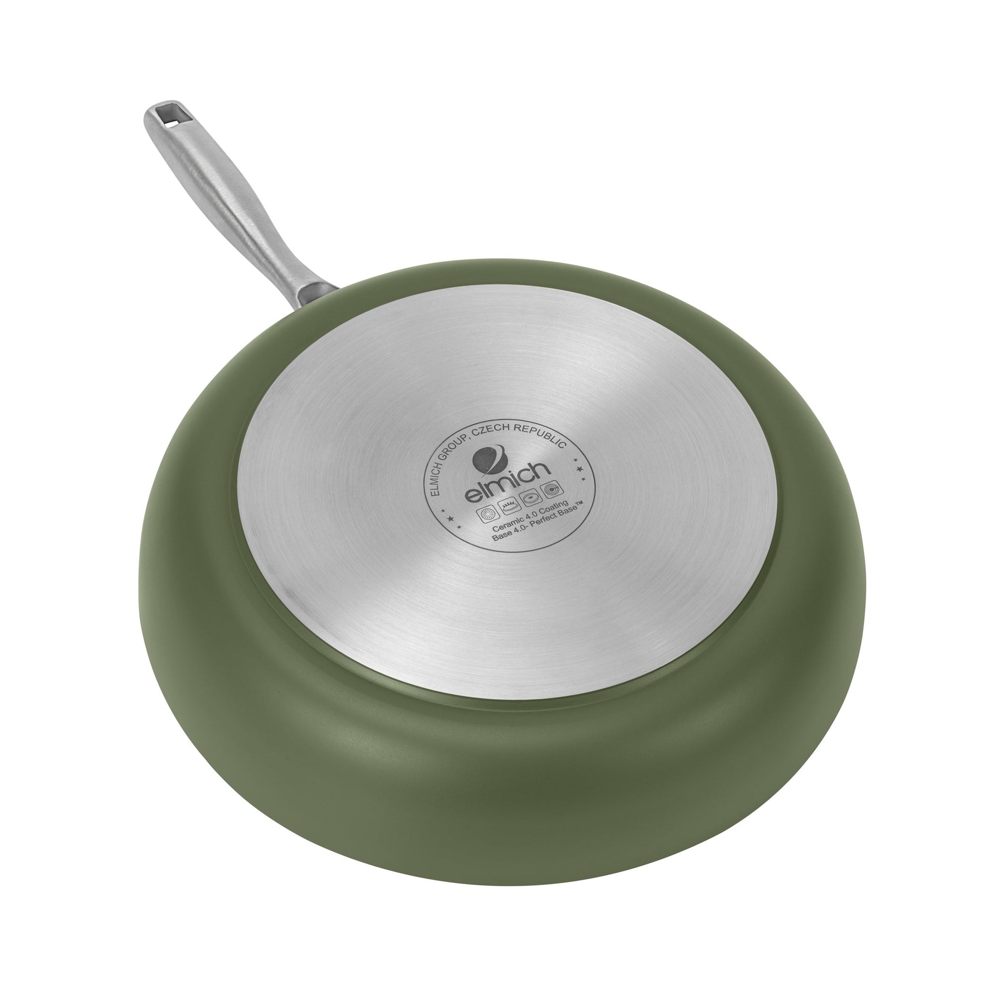 Nepřilnavá pánev Vital s keramickým povrchem Ø 28 cm olivově zelená 28 cm / Olivově zelená