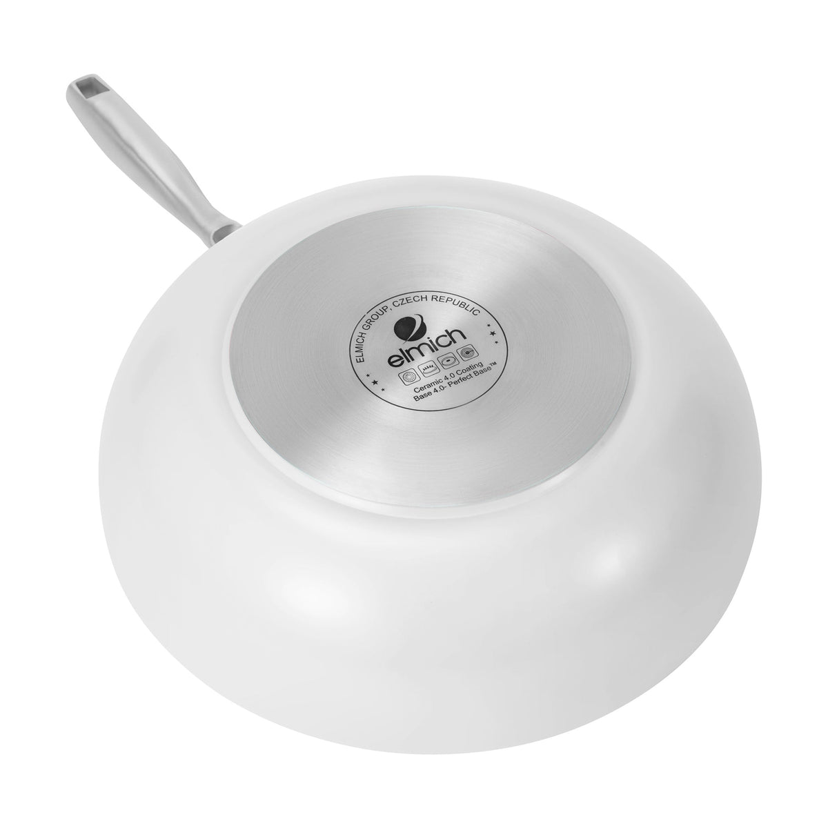 Hluboká pánev Vital s nepřilnavým keramickým povrchem Ø 28 cm krémově bílá 28 cm / Krémově bílá