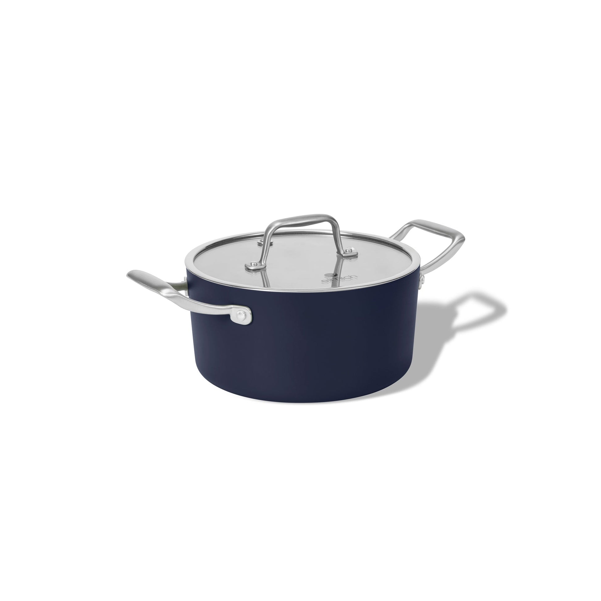 Hrnec Vital s keramickým povrchem Ø 18 cm (2.5L) tmavě modrá 18 cm (2.5 L) / Tmavě modrá