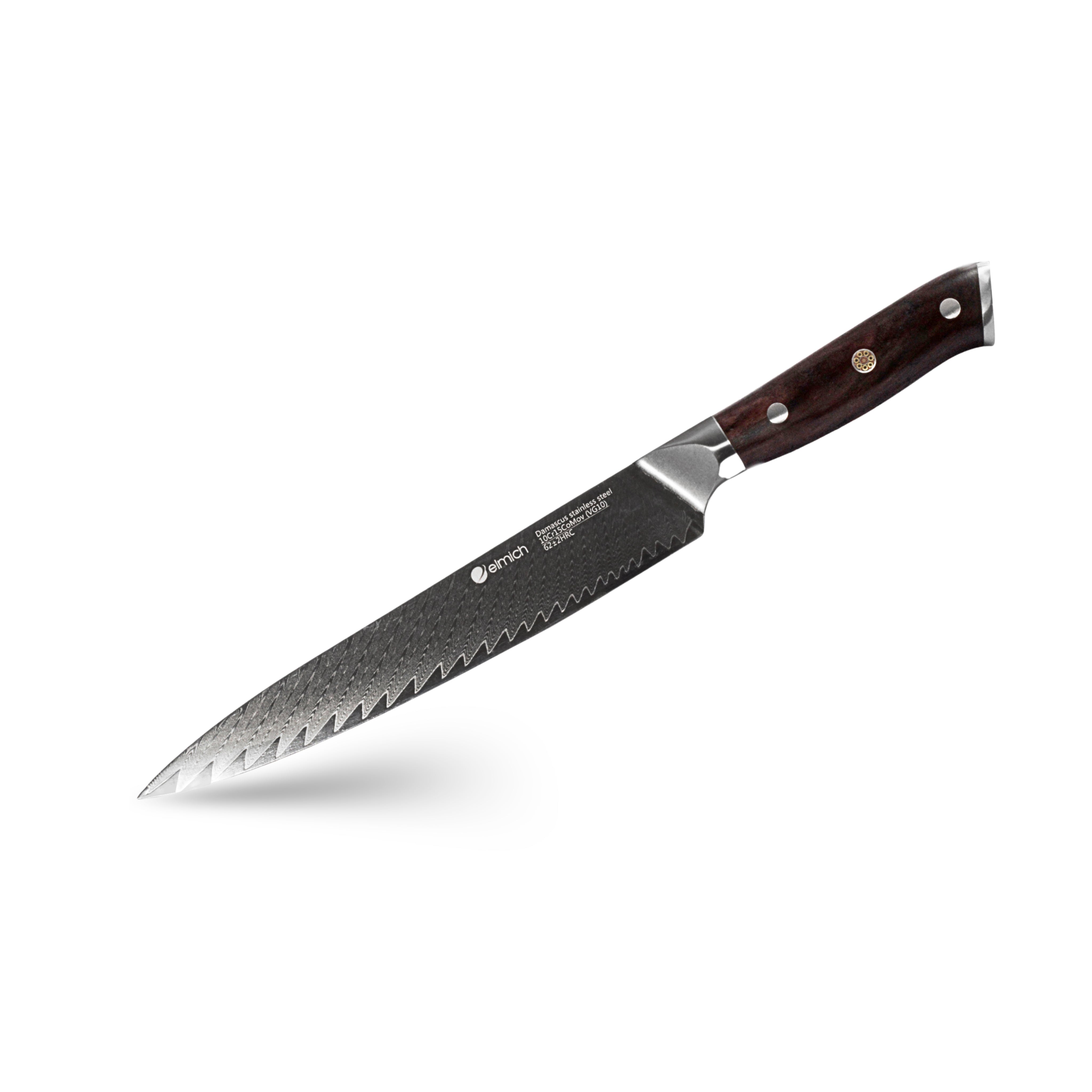 Plátkovací nůž z damaškové oceli 20 cm - Nože