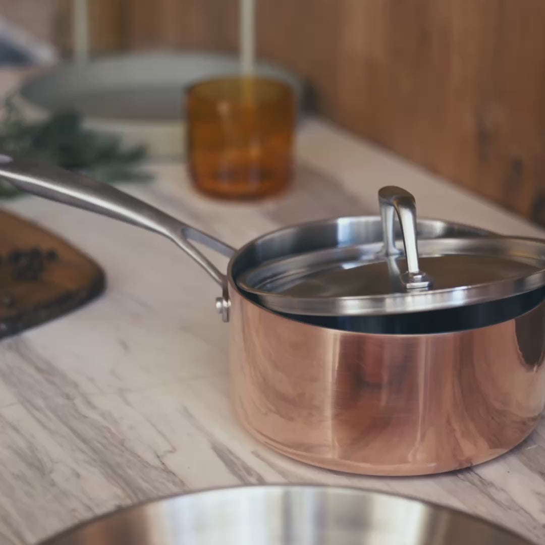 Videó betöltése: Réz Tria Copper lábas Ø 16 cm (1,5 L)